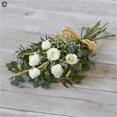 White Simple Rose Sheaf